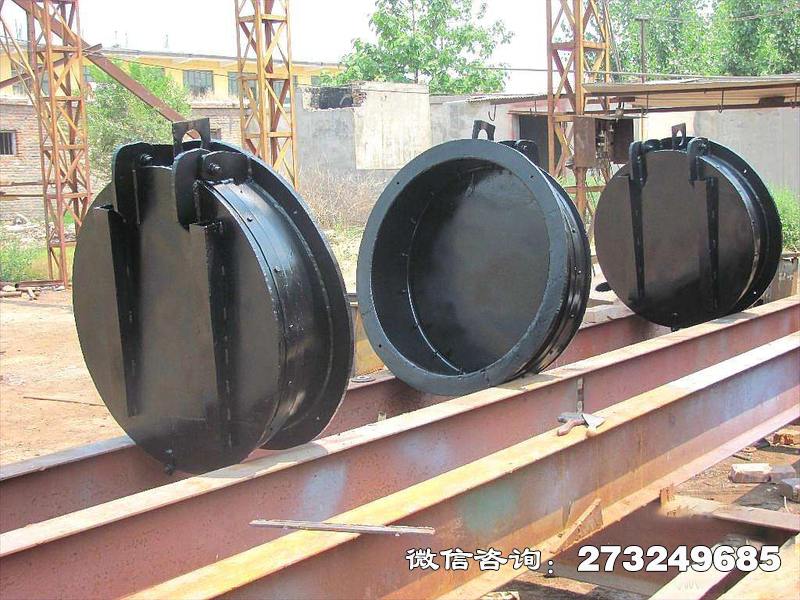 黑色鋼制圓拍門(mén)